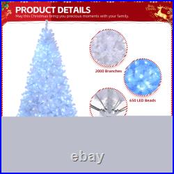 8ft 9ft Prelit Snow Party Xmas Christmas Tree Auto-Spread/Close Up 500-650 Light