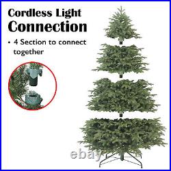 8ft Artificial Holiday Standing Xmas Christmas Tree + 750 LED Prelit Light Decor