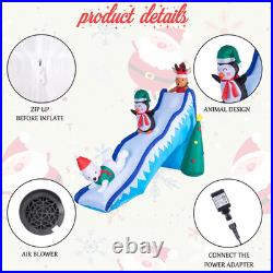 9FT Christmas Inflatables Winter Fun Slide 2025 NEW LED Outdoor Decoration