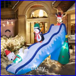 9FT Christmas Inflatables Winter Fun Slide 2025 NEW LED Outdoor Decoration