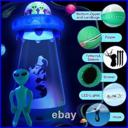 9Ft Halloween Inflatable UFO Cow Alien Outdoor Decorations withLED Lights Blow Up 9Ft Halloween Inflatable UFO Cow Alien Outdoor Decorations withLED Lights Blow Up