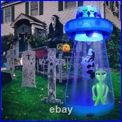 9Ft Halloween Inflatable UFO Cow Alien Outdoor Decorations withLED Lights Blow Up 9Ft Halloween Inflatable UFO Cow Alien Outdoor Decorations withLED Lights Blow Up