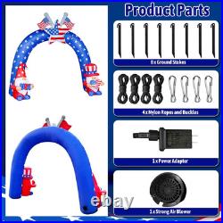 9.2FT Patriotic Gnome Inflatable Archway for 4th of July Lawn Decor