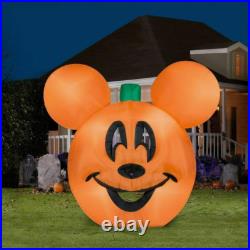 9.5' Inflatable LED Halloween Disney Mickey Mouse Pumpkin Jack-O-Lantern Yard 9.5' Inflatable LED Halloween Disney Mickey Mouse Pumpkin Jack-O-Lantern Yard