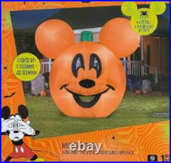 9.5' Inflatable LED Halloween Disney Mickey Mouse Pumpkin Jack-O-Lantern Yard 9.5' Inflatable LED Halloween Disney Mickey Mouse Pumpkin Jack-O-Lantern Yard