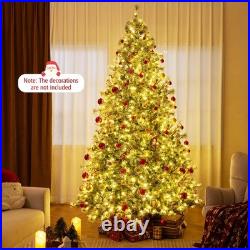 9 FT Artificial Christmas Tree with 360° Quick Power Connector 1714 Pine Needles 9 FT Artificial Christmas Tree with 360° Quick Power Connector 1714 Pine Needles