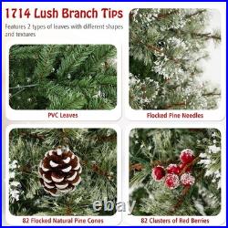 9 FT Artificial Christmas Tree with 360° Quick Power Connector 1714 Pine Needles 9 FT Artificial Christmas Tree with 360° Quick Power Connector 1714 Pine Needles
