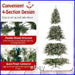 9 FT Artificial Christmas Tree with 360° Quick Power Connector 1714 Pine Needles 9 FT Artificial Christmas Tree with 360° Quick Power Connector 1714 Pine Needles