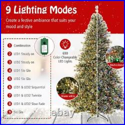 9 FT Artificial Christmas Tree with 360° Quick Power Connector 1714 Pine Needles 9 FT Artificial Christmas Tree with 360° Quick Power Connector 1714 Pine Needles