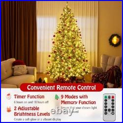 9 FT Artificial Christmas Tree with 360° Quick Power Connector 1714 Pine Needles 9 FT Artificial Christmas Tree with 360° Quick Power Connector 1714 Pine Needles
