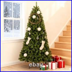 9 FT Unlit Realistic Green Spruce Artificial Holiday Christmas Tree and Stand