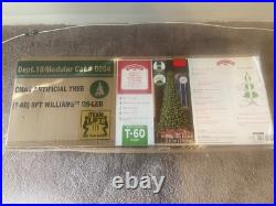 9' Foot Pre Lit Williams Slim Pine Led Clear Lights Christmas Tree