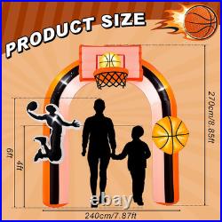 9 Ft Giant Basket Inflation Arch for Basketball Party Decorate with 1 Blower
