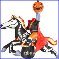 9 Ft Halloween Inflatable Headless Horseman Outdoor Decorations, Day of the Dead