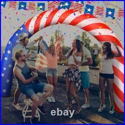 9 Ft Patriotic Inflatable Independence Day Decoration Archway with Build in LEDs 9 Ft Patriotic Inflatable Independence Day Decoration Archway with Build in LEDs