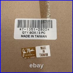 9 Jim Marvin Blue Iridescent Glass Ball Ornaments 4 Lot Taiwan