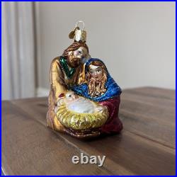 9 Piece Boxed Nativity Blown Glass Christmas Ornaments by Old World Christmas