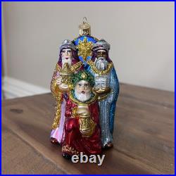 9 Piece Boxed Nativity Blown Glass Christmas Ornaments by Old World Christmas