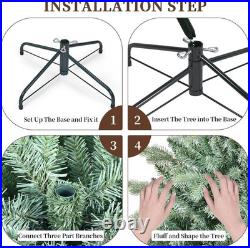 9 ft Blue Spruce Artificial Christmas Tree Home Decore &3268 PE/PVC Branch Tip