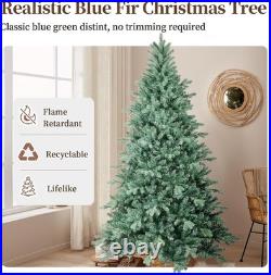9 ft Blue Spruce Artificial Christmas Tree Home Decore &3268 PE/PVC Branch Tip
