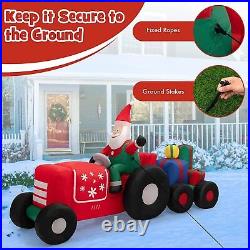 9 ft Large Christmas Outdoor Yard Decoration LED Lighted Inflatable Santa Gifts