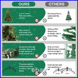 9 ft Pre-Lit Artificial Christmas Tree Classic Blue Spruce Tree with 700 Lights