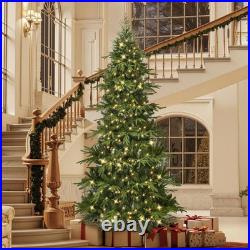 9 ft Prelit Pencil Christmas Tree with 600 LED Lights, App Control, Aspen Art