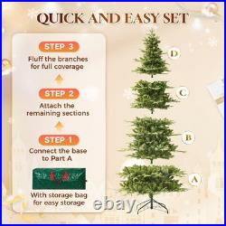 9 ft Prelit Pencil Christmas Tree with 600 LED Lights, App Control, Aspen Art