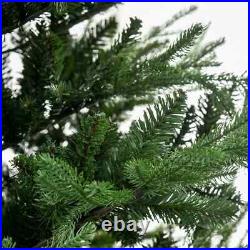 9ft Artificial Christmas Tree, 1939 Realistic Branches, Steel Base, Green