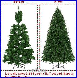 9ft Christmas Tree with Light Artificial Holiday Decor Tree 2500 Branch 650 LED