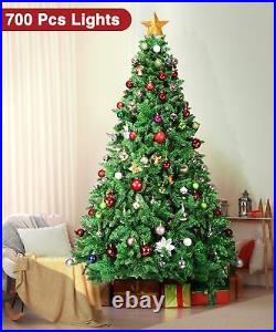 9ft Christmas Tree with lights Artificial Holiday Xmas Tree Pre-lit Pine Trees