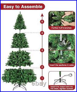 9ft Christmas Tree with lights Artificial Holiday Xmas Tree Pre-lit Pine Trees