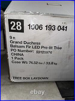9ft Grand Duchess Full Balsam Christmas Tree 3400 Lights TIKTOK T28