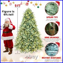 9ft Prelit Blue Spruce Christmas Tree PE/PVC Artificial Xmas Tree & 1150 Light 9ft Prelit Blue Spruce Christmas Tree PE/PVC Artificial Xmas Tree & 1150 Light