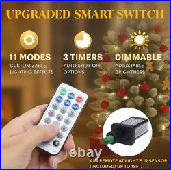 9ft Prelit Snow Flocked Christmas Tree with Remote Hinged Pine PREMIUM quality 9ft Prelit Snow Flocked Christmas Tree with Remote Hinged Pine PREMIUM quality