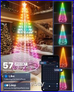9ft Smart LED Christmas Cone Tree Light, Outdoor Lighted Christmas Tree Lighte 9ft Smart LED Christmas Cone Tree Light, Outdoor Lighted Christmas Tree Lighte
