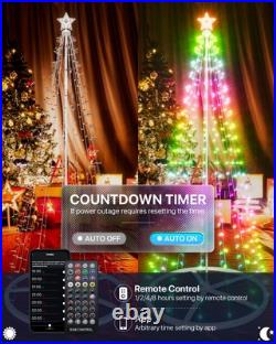 9ft Smart LED Christmas Cone Tree Light, Outdoor Lighted Christmas Tree Lighte 9ft Smart LED Christmas Cone Tree Light, Outdoor Lighted Christmas Tree Lighte