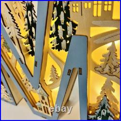 ANTHROPOLOGIE Monogram Wonderland Light-Up Scene Christmas Letter M UNUSED