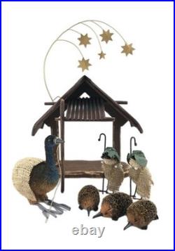 AUSTRALIAN NATIVITY SCENE Christmas Handmade Decoration Animal Wildlife Bristle