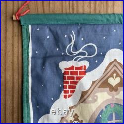 AVON Countdown to Christmas ADVENT CALENDAR Fabric with Mouse 24x12 VINTAGE EUC