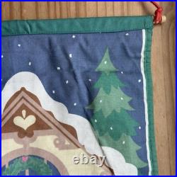 AVON Countdown to Christmas ADVENT CALENDAR Fabric with Mouse 24x12 VINTAGE EUC