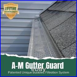A-M Gutter Guard Heavy Duty Lifetime Quality 5 Inch 50 Feet, Mill Finish A-M Gutter Guard Heavy Duty Lifetime Quality 5 Inch 50 Feet, Mill Finish