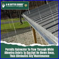 A-M Gutter Guard Heavy Duty Lifetime Quality 5 Inch 50 Feet, Mill Finish A-M Gutter Guard Heavy Duty Lifetime Quality 5 Inch 50 Feet, Mill Finish