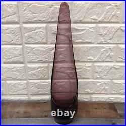 A Tall Atomic Film Noir Mid Century Amethyst 16 Glass Candle Stand Viking Elite