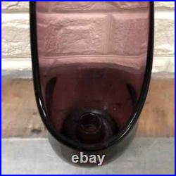 A Tall Atomic Film Noir Mid Century Amethyst 16 Glass Candle Stand Viking Elite