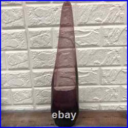 A Tall Atomic Film Noir Mid Century Amethyst 16 Glass Candle Stand Viking Elite