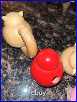 Aarikka Finland Lot Six Birds, One Cat