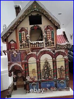 Advent Calendar 24 Doors Wooden Victorian House With Original Box/Foam-Costco Advent Calendar 24 Doors Wooden Victorian House With Original Box/Foam-Costco