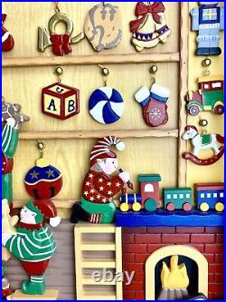 Advent Calendar Santa's Workshop Christmas Wood Compartment 24 Costco With Box Advent Calendar Santa's Workshop Christmas Wood Compartment 24 Costco With Box