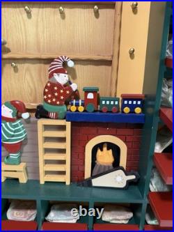 Advent Calendar Santa's Workshop Wooden by Kirkland Costco Holiday Christmas 24